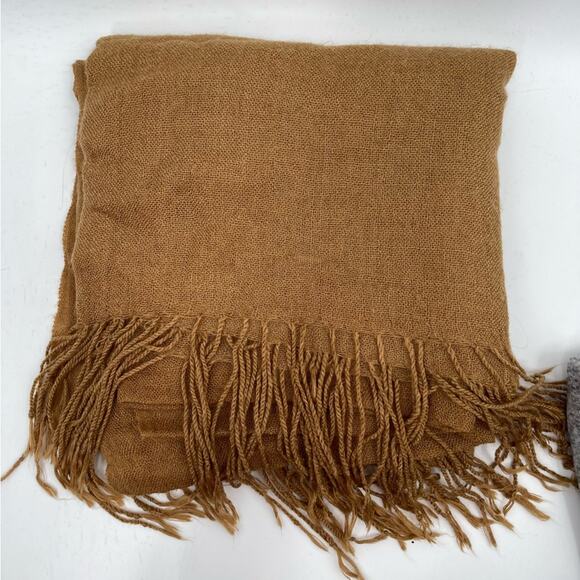 SCARF x 7 Bundle Lot of Neutral Solid & Animal Print Winter Casual Cozy H&M BCBG - Picture 2 of 12